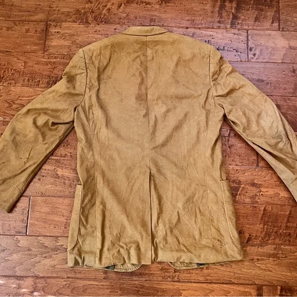 Dior Vintage Suede Tan Sport Coat Classic Tailored Blazer 40R - Picture 4 of 10